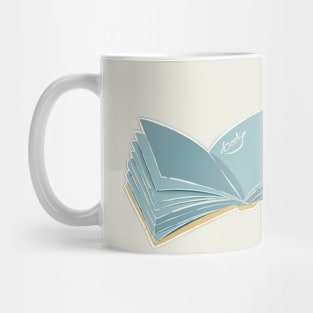 Teal Book Mug